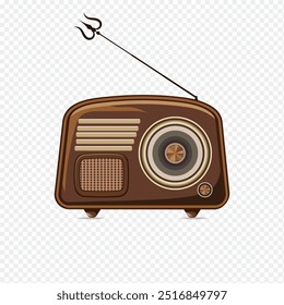 radio isolated on transparent and White background PNG
