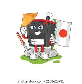 radio japanese vector. cartoon character