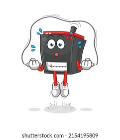 radio jump rope exercise. character vector