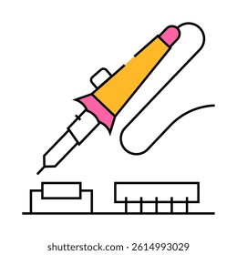 radio kids club line icon vector. radio kids club sign. isolated symbol illustration