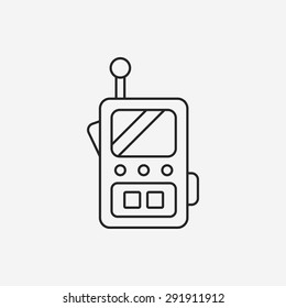 radio line icon