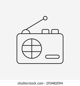 radio line icon