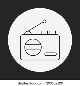 radio line icon