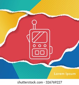 radio line icon