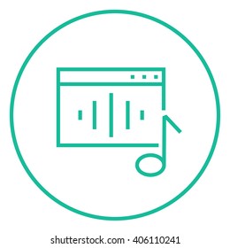 Radio line icon.