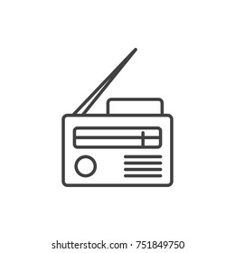 Radio line icon.