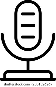Vector de ilustración de icono de línea de radio
