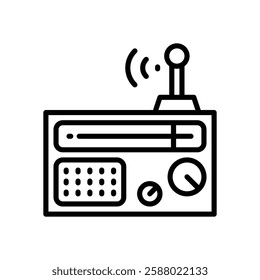 radio line icon. vector icon for your website, mobile, presentation, and logo design.