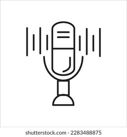 radio line new vector icon