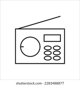 radio line new vector icon