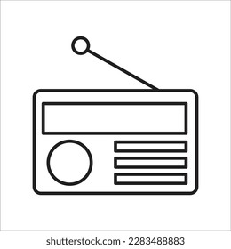 radio line new vector icon