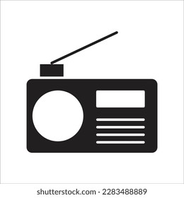 icono de vector nuevo de línea de radio