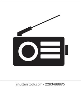 icono de vector nuevo de línea de radio