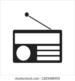 icono de vector nuevo de línea de radio