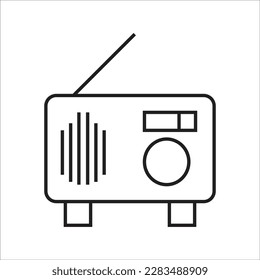 radio line new vector icon