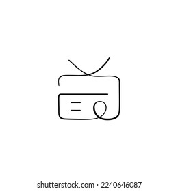 Radio Line Style Icon Design