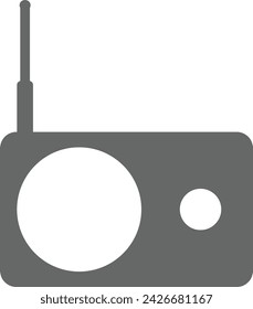 Radio logo design vector asset illustration