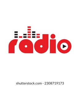 Radio logo, Radio icon, simple vector