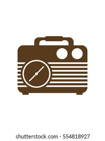 Radio logo, icon, vector