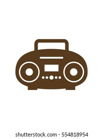 Radio logo, icon, vector