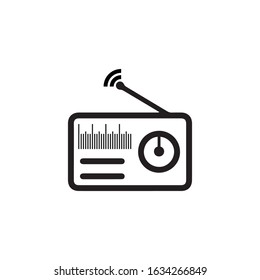 radio logo icon vector illustration design