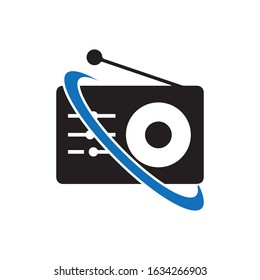 radio logo icon vector illustration design