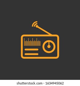 radio logo icon vector illustration design