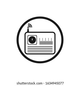 radio logo icon vector illustration design