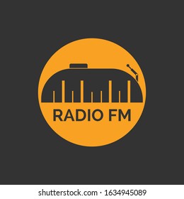 radio logo icon vector illustration design