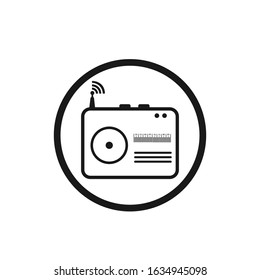 radio logo icon vector illustration design