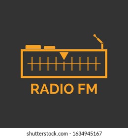 radio logo icon vector illustration design