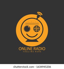radio logo icon vector illustration design