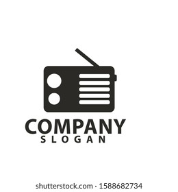 Radio logo template design vector, radio station