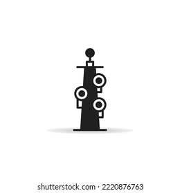 icono de radio mástil y torre de red