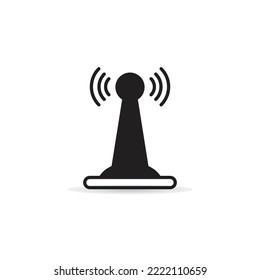 Funkmast und Netzwerkturmsymbol