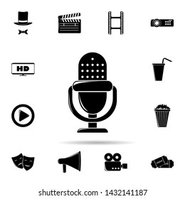 radio microphone icon. Universal set of cinema and teatr for website design and development, app development