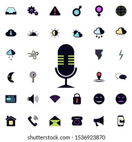 radio microphone icon. Universal set of web for website design and development, app development