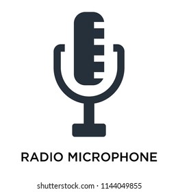 RAdio Microphone icon vector isolated on white background for your web and mobile app design, RAdio Microphone logo concept