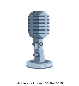 radio microphone on white background vector illustration design