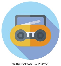 Icono de Vector moderno de radio: Plantilla de símbolos de ilustración mínima para el diseño de interfaz de usuario del App móvil de Web