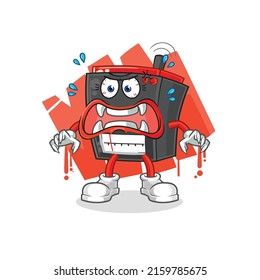 radio monster vector. cartoon character