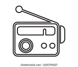 radio music player isolated icon vector illustration design