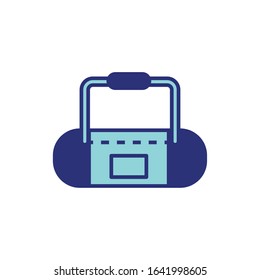 radio music player isolated icon vector illustration design