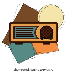 radio music retro style