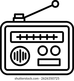 Radio New Creative Vector Icons Design