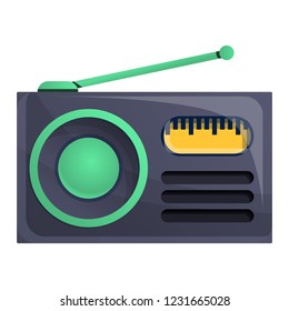Radio news icon. Cartoon of radio news vector icon for web design isolated on white background