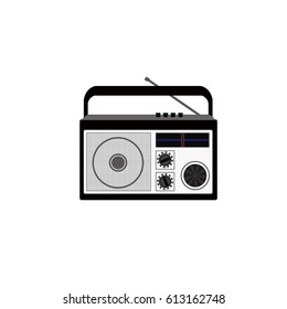 
Radio on white background