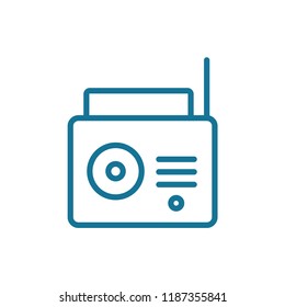 Radio outline icon
