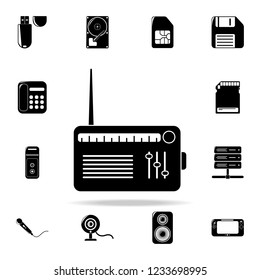 radio player icon. Technology icons universal set for web and mobile