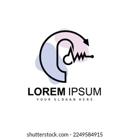 Radio Podcast Logo, Microphone Illustration, Stamp Icon Badge Vector Design